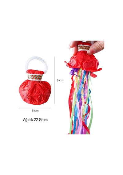 Sunup Çek-bırak Karışık Konfeti Atıcı - Renkli Kağıt Şeritli Parti Popper 10'lu Paket
