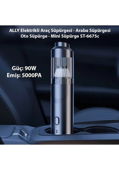 Hepsi Ally Elektrikli Araç Süpürgesi - Araba Süpürgesi - Oto Süpürge - Mini Süpürge St-6675c- 5775 Najmaddin
