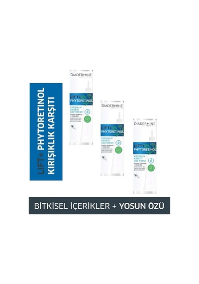 Kırışıklıkkarşıtı Göz Kremi %100 Sonuç 15 Ml. X 3 Adet