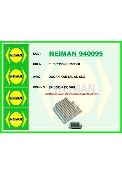 Bescher Elektronık Modul Dogan Kartal Sl-slx Neıman 940095 9940095 71337001