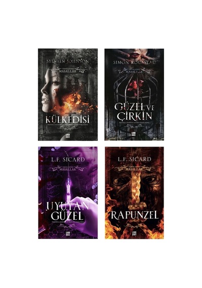 Yasaklanmış Masallar Korku Serisi 4 Kitap Külkedisi, Güzel Ve Çirkin, Uyuyan Güzel, Rapunzel