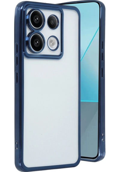 Xiaomi Redmi Note 13 Pro 5g Kılıf Razer Lensli Silikon - Sierra Blue -