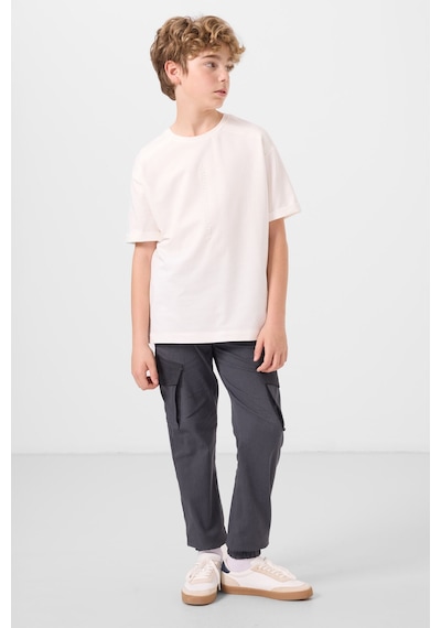 Tommy Life Gri Standart Fit Dokuma Hafif Esnek Chino Erkek Çocuk Pantolon - 11271 Gri Tommy Life Gri Standart Fit Dokuma Hafif Esnek Chino Erkek Çocuk Pantolon - 11271 Gri