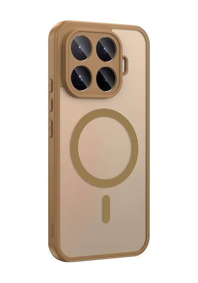 Adige Xiaomi 17t Pro Kılıf Babet Araç Tutucu Özellikli Silikon Kahverengi