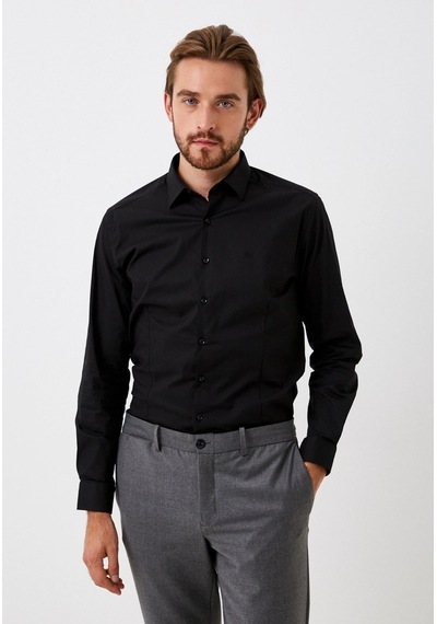 Erkek Gömlek Uzun Kol Siyah Slim Fit Ncs Jeans 7821 Siyah