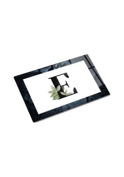 Decorita Cam Kesme Tahtası - Cam Kesme Tablası  Harfli Tasarım  E 20 CM x 30 CM
