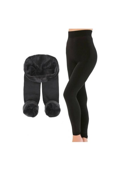 Larosa Lingerie Larosa Kadın Termal Peluş Tayt Siyahsiyahs-M Siyah