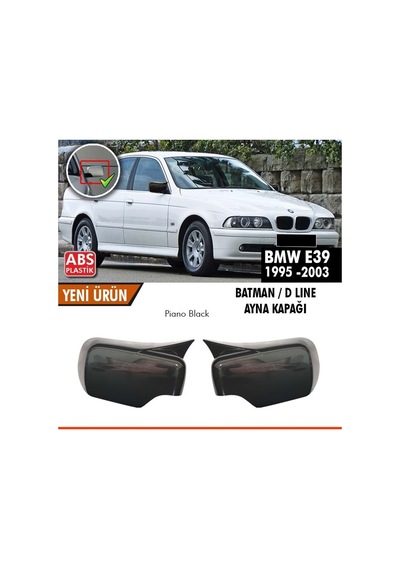 E39 Batman Ayna Kapağı Piano Black / 1995 - 2003