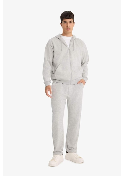 Defacto Regular Fit Basic Düz Beli Bağcıklı Düz Paça Cepli Eşofman Altı	 D6762AX25AU Gri
