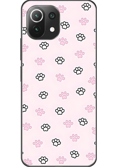 Xiaomi Mi 11 Lite Uyumlu Şeffaf Kılıf Minies 3 Tasarımlı