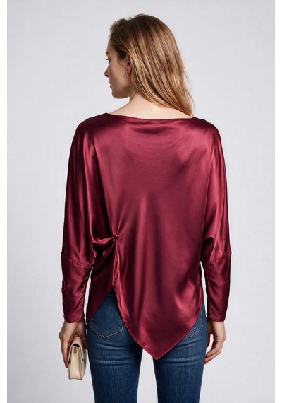 Bluz Ekol 27kekl01045 Bordo