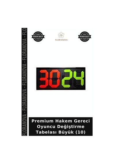 Premium Hakem Gereci Oyuncu Değiştirme Tabelası Büyük 10 Belirtilmemiş