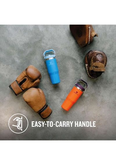 Stanley Iceflow Flip Straw Tumbler Pipetli Termos Bardak, Turuncu Diğer
