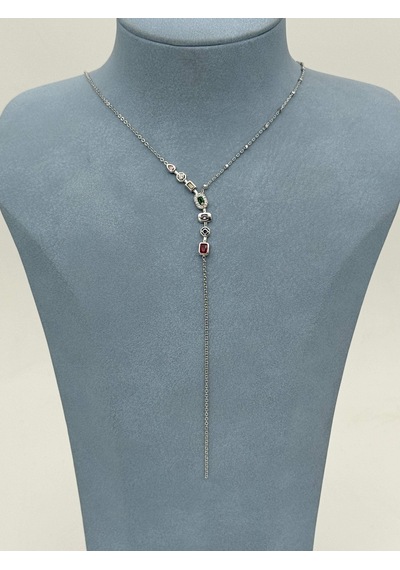 Kolye Metal Günlük Şıklık Zarif Hediye Model 56547e Çok Renkli