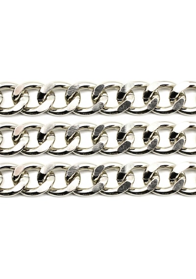 Alüminyum Çanta ve Takı Zinciri 10 Mm 1 Metre Gümüş N11.9043