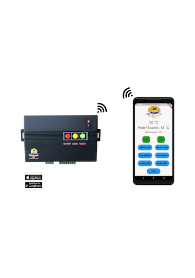 Wi-Fi BAĞLANTILI OTOMATİK KALORİFER KAZANI KONTROL PANELİ (KAZAN BEYNİ)