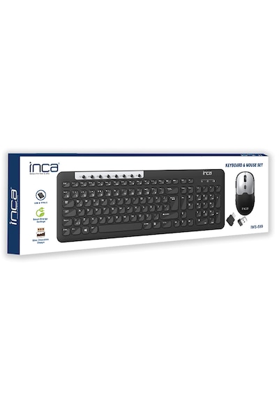 Inca IWS599 Kablosuz Multimedya USB Q Klavye Mouse Seti