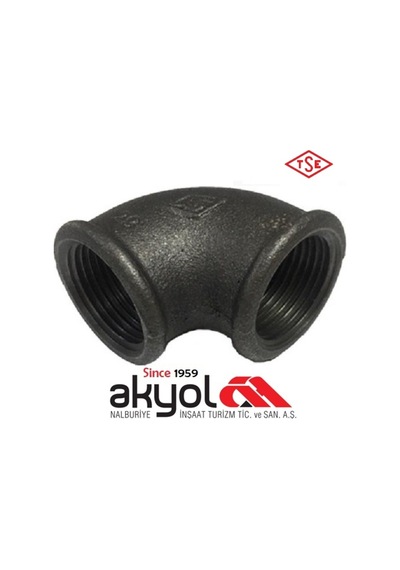 Siyah Dirsek 90° ( Ölçü Seçiniz )
