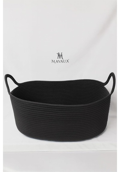 Tr Hasır Jüt Dekoratif Sepet 20x30x50 Cm, Oyuncak, Çamaşır, Banyo, Mutfak Ve Düzenleyici Saklama Sepeti Antrasit Diğer