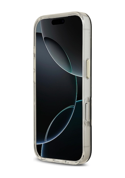 Apple Uyumlu iPhone 17 Pro Max Kılıf Guess Lisanslı Metal Kamera Çerçeveli Simli Peony Aynalı Kapak Gümüş Gümüş