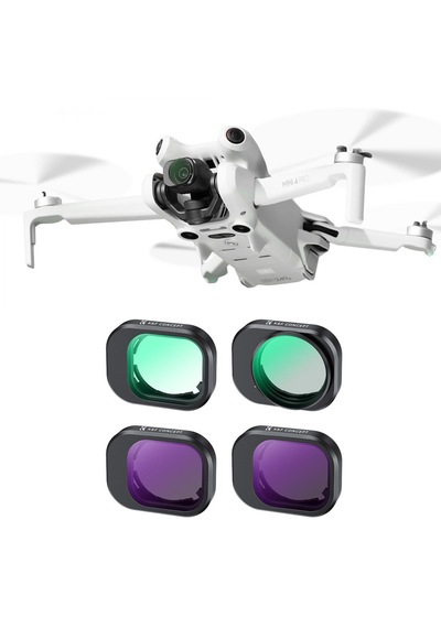 K&f Concept Djı Mini 4 Pro İçin Nd / Uv / Cpl Filtre Seti Cpl + Uv + Nd8 + Nd16
