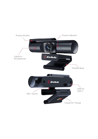 Avermedia CAM 513 Live Streamer 4K Ultra HD Webcam