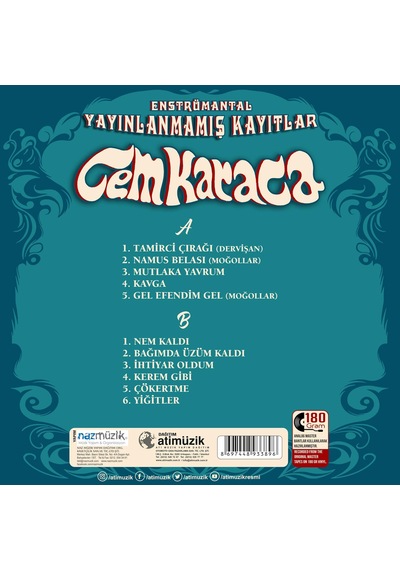 Yayınlanmamış Kayıtlar - Cem Karaca Enstrümantal