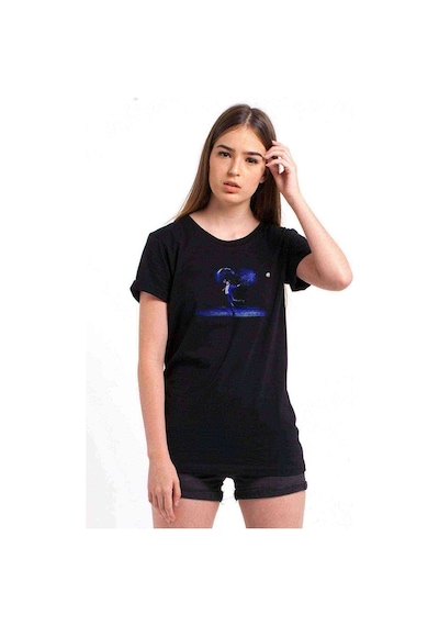 Singin In The Rain Jb Danny2 Baskılı Siyah Kadın Tshirt