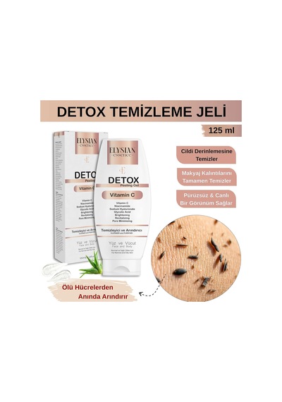 Elysian Essence Detox Peeling Jel 125 Ml Ölü Hücre Arındırıcı Temizleme Jeli Yüz Ve Vücut Temizleyici Aha Bha, Vitamin C, Niacinamide Sku: Smg8690010496423