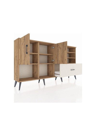 Arges Konsol 7 Raflı Tek Çekmeceli 2 Kapaklı 176x30x99 Çam-çam/aytaşı Atlas Çam/aytası - Atlas Çam Arges Konsol 7 Raflı Tek Çekmeceli 2 Kapaklı 176x30x99 Çam-çam/aytaşı Atlas Çam/aytası - Atlas Çam