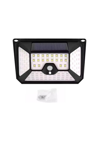 Yt-109 Hareket Sensörlü 3 Çalışma Modlu 109 Smd Led Solar Bahçe Duvar Aydınlatma Lambası Siyah