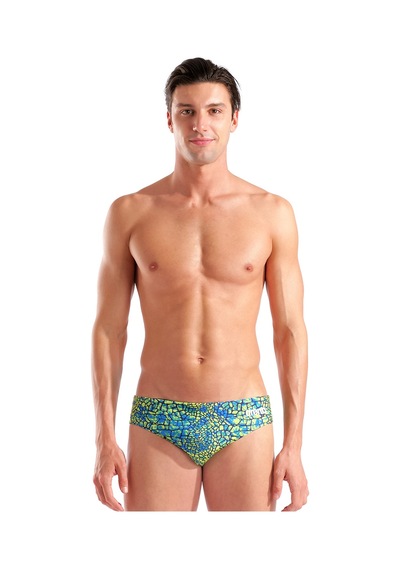 Arena Snakeskin Briefs Erkek Yeşil Yüzücü Mayosu 010162506