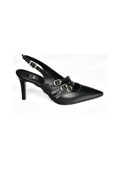 Fox Shoes R654218309 Siyah İnce Topuklu Kadın Ayakkabı Siyah