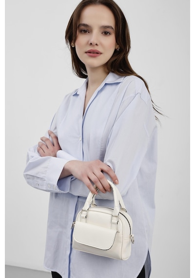 Shule Bags Nala Mini Retro Çapraz Çanta Krem Krem