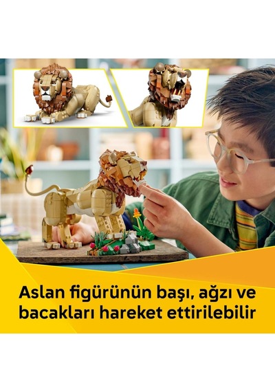 Lego 31386 Creator 3 Ü 1 Arada Vahşi Hayvanlar: Görkemli Aslan