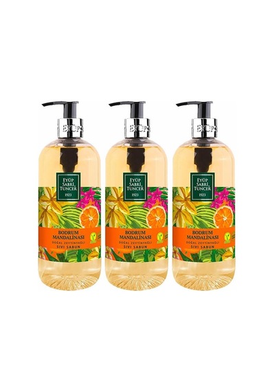 Eyüp Sabri Tuncer Bodrum Mandalinası Doğal Zeytinyağlı Sıvı Sabun 3 x 500 ML