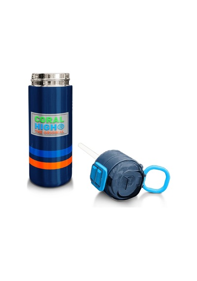 Coral High Kids Lacivert Pipetli Ve Direkt İçim Çelik Termos 500 Ml 31928 Lacivert