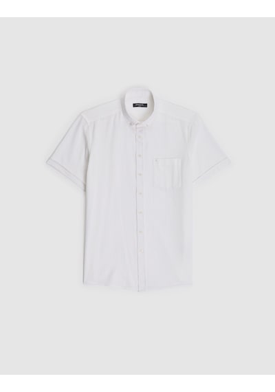 Pierre Cardin Erkek Beyaz Gömlek Kısa Kollu 50325340-vr013