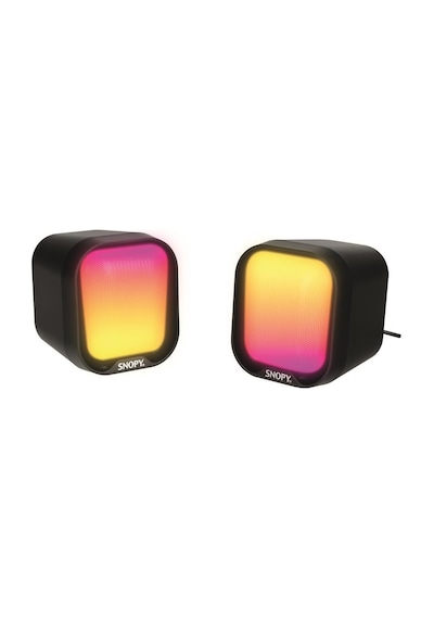 Snopy Sn-87u 2.0 Mini Rgb Işıklı 2wx2ch Siyah Usb Gaming Speaker Hoparlör