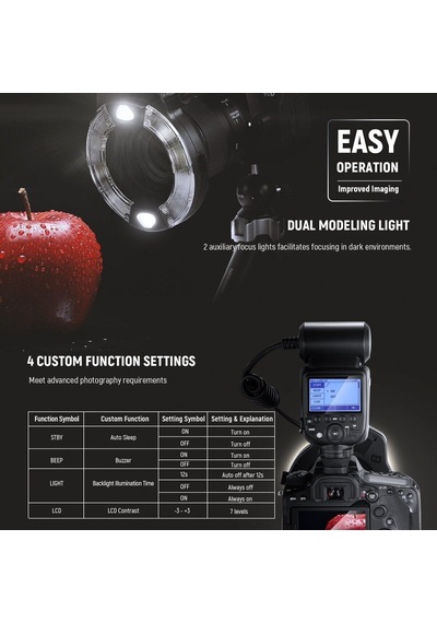 Neewer Rf1-c 76w Makro Ring Flaş