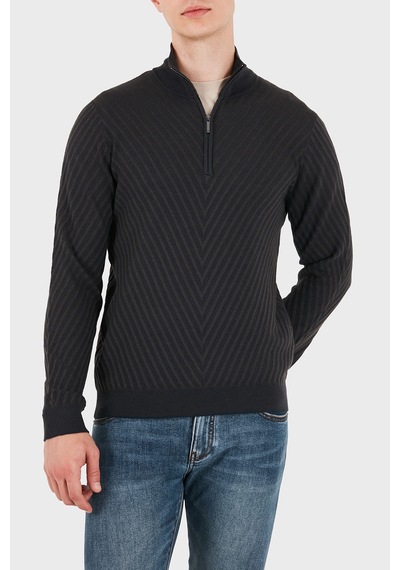 Emporio Armani Yünlü Fermuarlı Dik Yaka Kazak Erkek Kazak Em006316 Af27942 Fb004 Lacivert Emporio Armani Yünlü Fermuarlı Dik Yaka Kazak Erkek Kazak Em006316 Af27942 Fb004 Lacivert