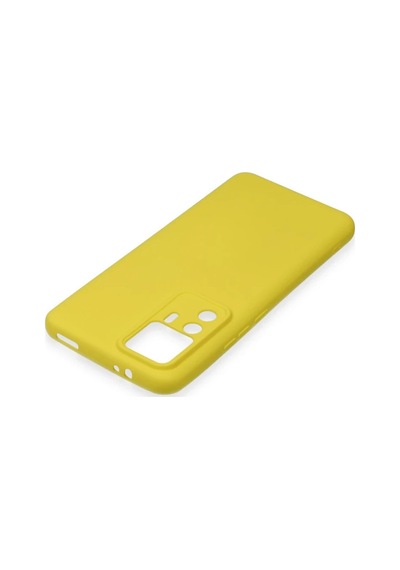 Xiaomi Mi 12t Pro Kılıf Nano İçi Kadife Silikon - Sarı 0.2M-Çok Renkli