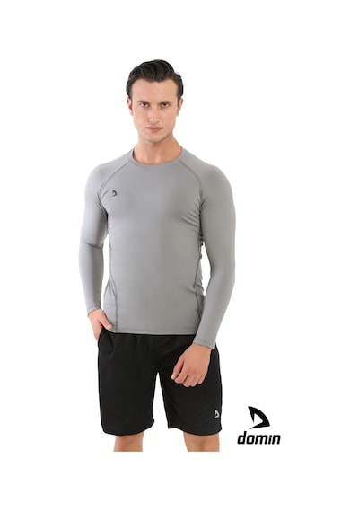 Hnc Sport Erkek Uzun Kol Compression Fitness Gym Body Tshirt Gri