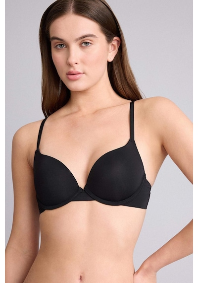 Defacto Micro Kaplı Yarım Dolgulu Balenli Tişört Bra Z3350az26spbk81 Siyah-bk81