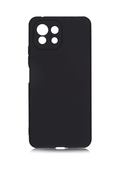 Kilifone - Xiaomi Uyumlu Mi 11 Lite - Kılıf Mat Renkli Esnek Premier Silikon Kapak - Siyah