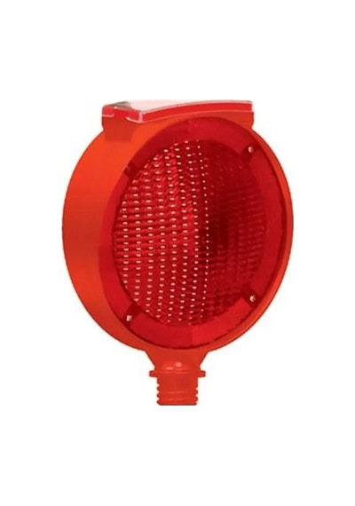 Evelux Flaşör Solar Ledli Flaşör Lamba Uyarıcı Trafik Flaşörü Kırmızı Evelux 11816 Fl K