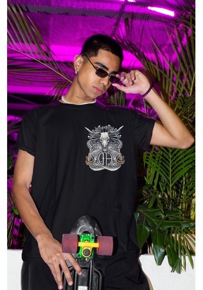 Pantera Rock Metal Müzik Grubu Sırt Baskılı Unisex Oversize Tişör Siyah