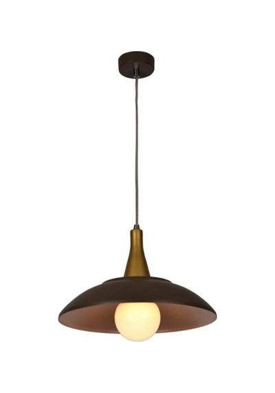 S Retro Rustik Metal Sarkıt Avize Siyah Içi Beyaz Mat Gold Askı B04 Siyah