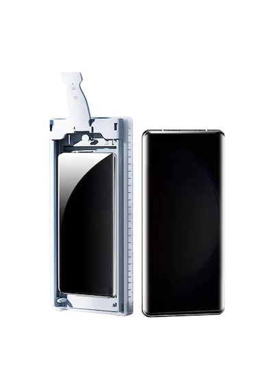 Samsung Uyumlu Galaxy S23 Ultra 6in1 Privacy Hayalet Nano Kolay Uygulama Aparatlı Ekran Koruyucu