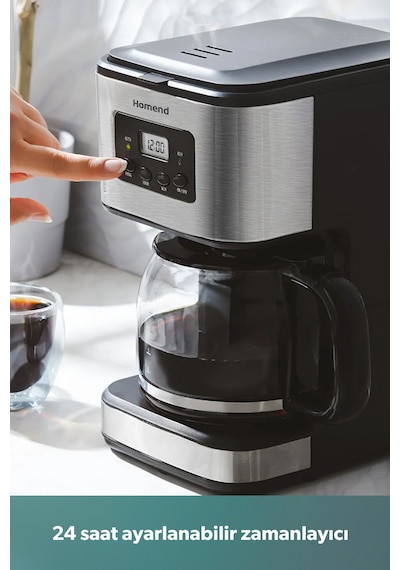 Homend Coffeebreak 5006h Otomatik Zaman Ayarlı Xl (12 FİNCAN) Filtre Kahve Makinesi